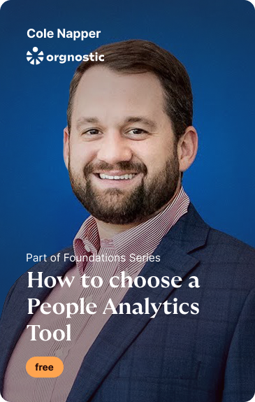 Cole Napper teaching How to Choose a People Analytics Tool - People Analytics Courses - People Analytics Learning Hub - Orgnostic